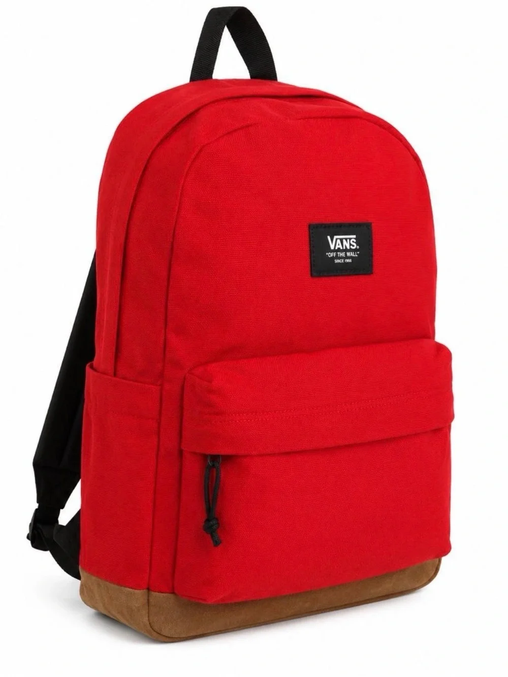 Vans Red Backpack with Brown Suede Base